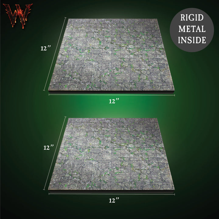 Battleboards 12"x12" Mountain - 2 Pack  (w/GRID)
