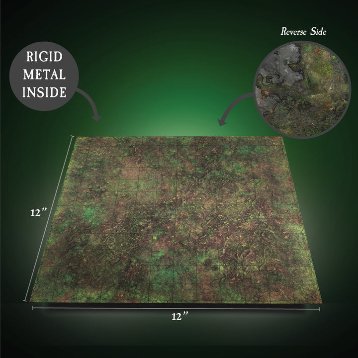 Terrain Tray 12"x12" Dreadhollow Forest - Single (w/GRID)