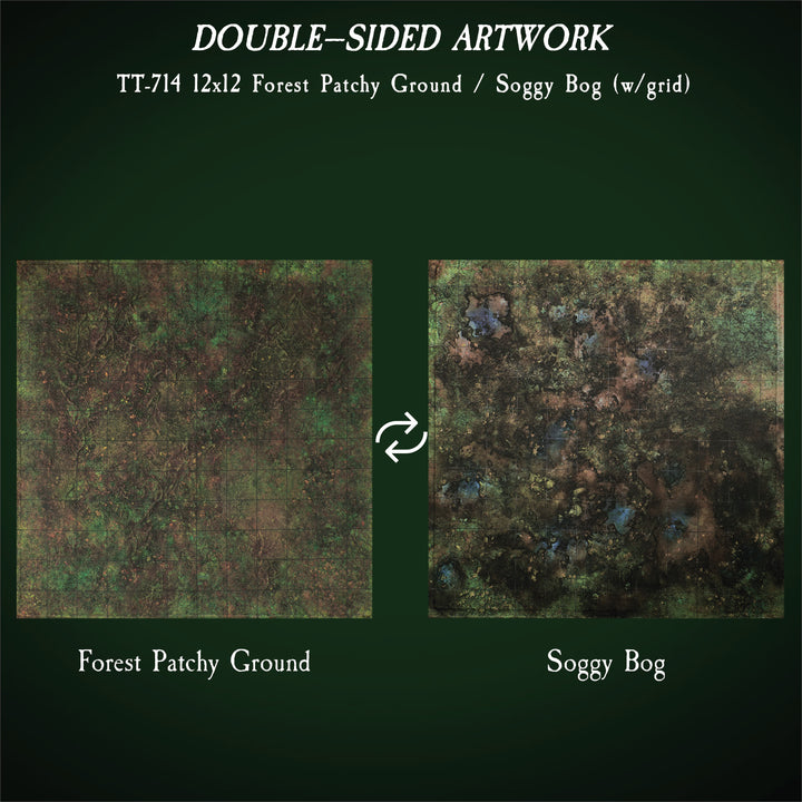 Terrain Tray 12"x12" Dreadhollow Forest - Single (w/GRID)