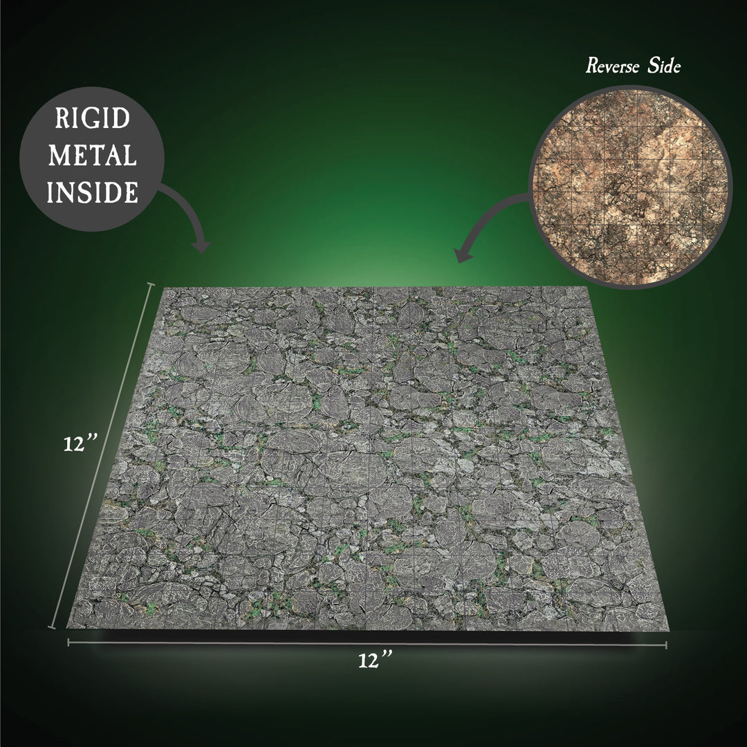 Terrain Tray 12"x12" Erinthor Mountain - Single (w/GRID)