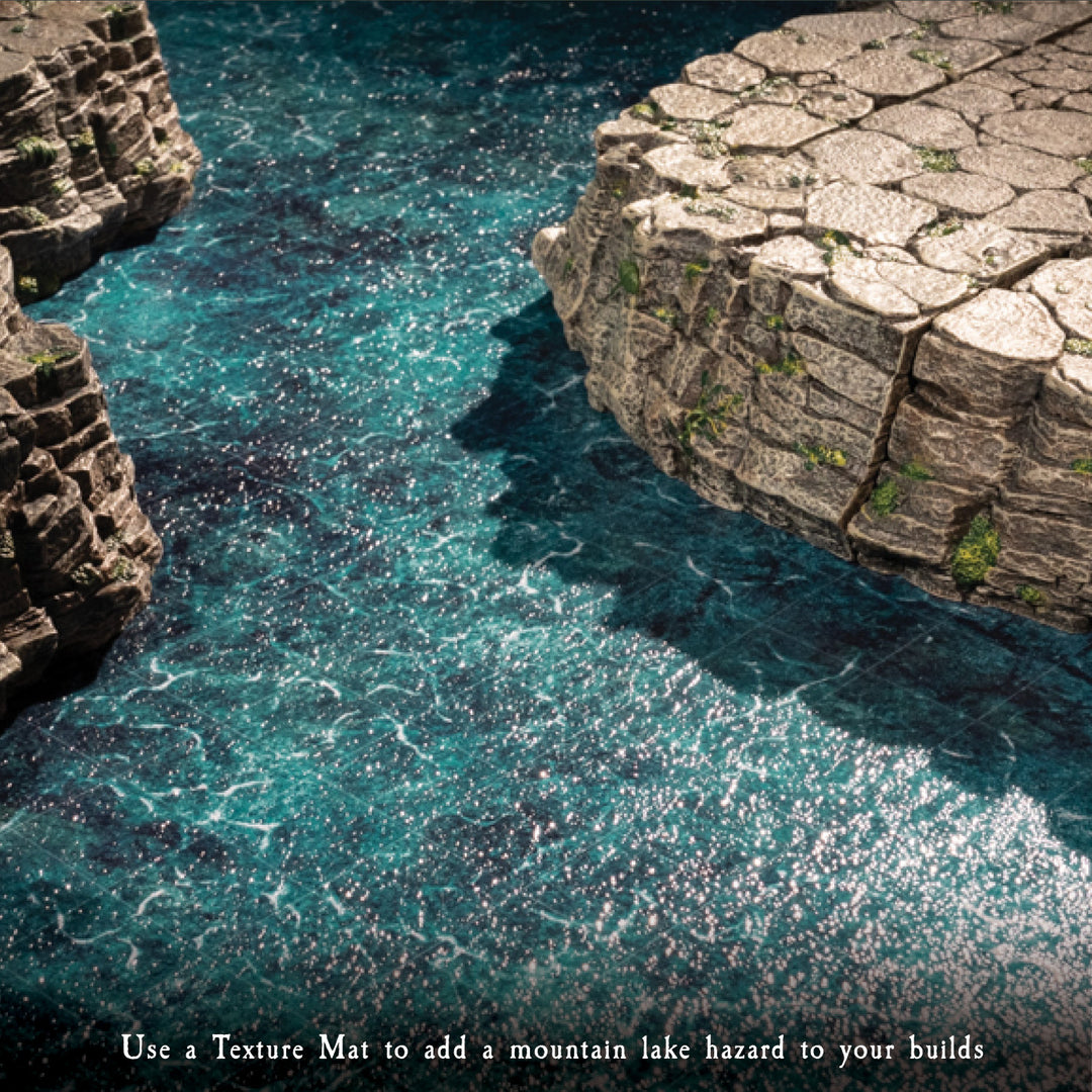 Texture Mat 24"x24" Mountain Lake (w/Grid)