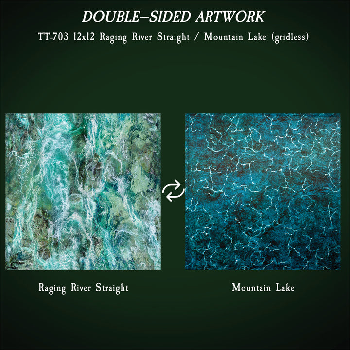 Terrain Trays 12"x12" & 6"x6" Raging River - Multi-pack