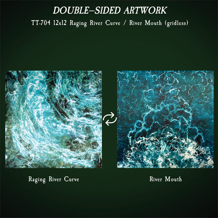 Terrain Trays 12"x12" & 6"x6" Raging River - Multi-pack