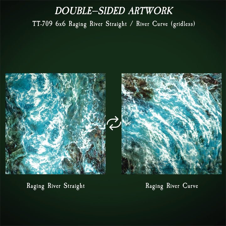 Terrain Trays 12"x12" & 6"x6" Raging River - Multi-pack