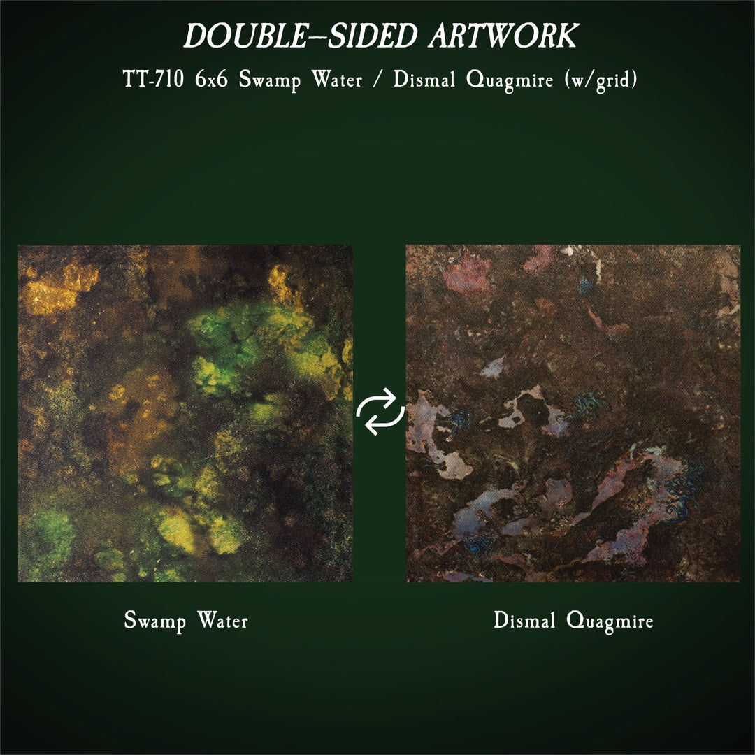 Swamp Water Terrain Trays: 12"x12" & 6"x6"  (2 of each size)