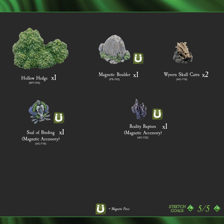 Forest Wargame Scatter (Painted)