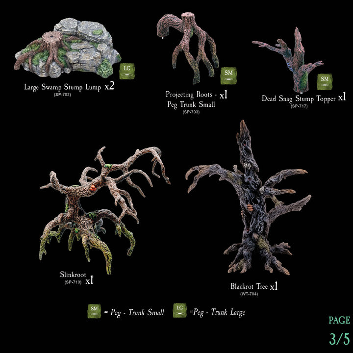 Swamp Wargame Scatter (Painted)