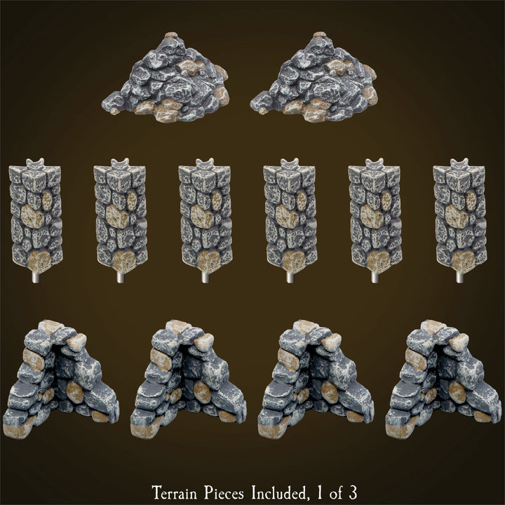 City Fieldstone Ruins (Painted)