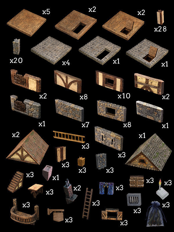 Village Set (Painted)