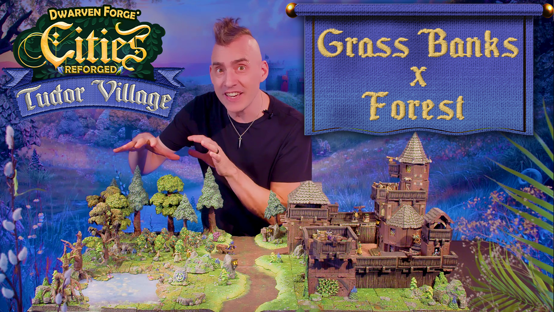 Nate walking us through how to use wildlands grass tiles with cities grass tiles to create an encounter