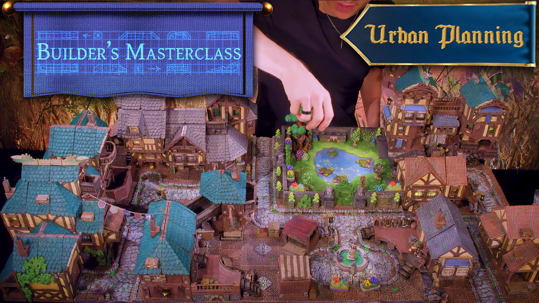 A large cities build-out using peices from all of Dwarven Forge's cities releases to create intricate and immersive encounters