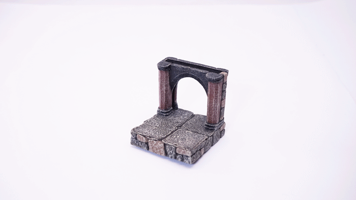 Dungeon Arch Walls (Unpainted)