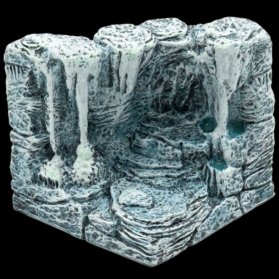 Diagonal Cavern Wall - Ice (Painted)