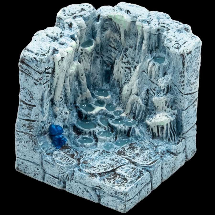 Cascading Pool Cavern Corner - Ice (Painted)