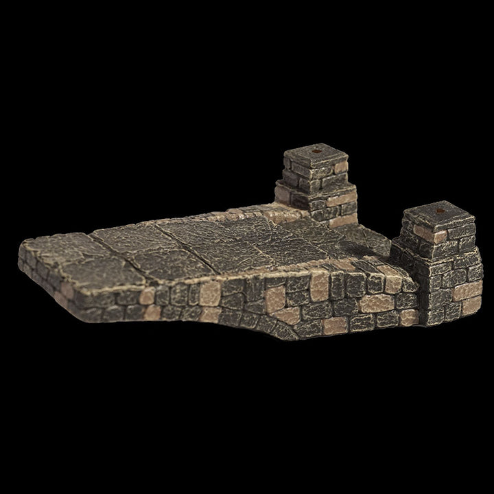 Vaulted Bridge Base (x2) - Unpainted (w/Pins)