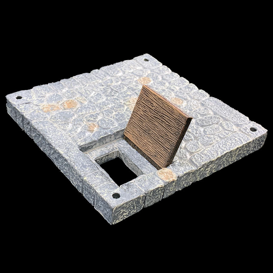 Stone Trapdoor Floor 4x4 + Wood Trapdoor (Painted) product image
