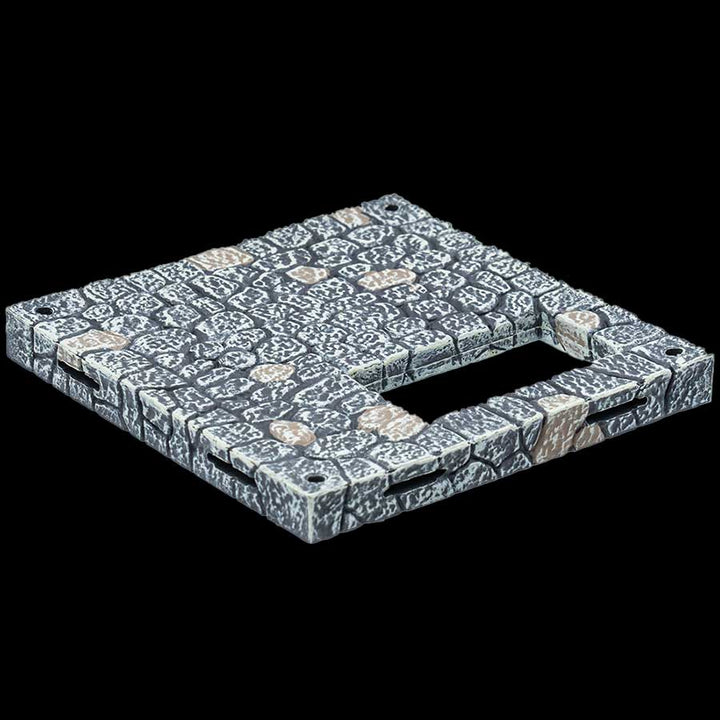 4x4 Fieldstone Floor and Fieldstone / Grate - Fieldstone Floor Insert - Remaster (Unpainted)