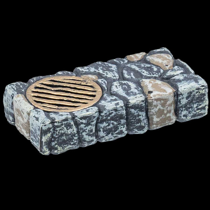 4x4 Fieldstone Floor and Fieldstone / Grate - Fieldstone Floor Insert - Remaster (Unpainted)