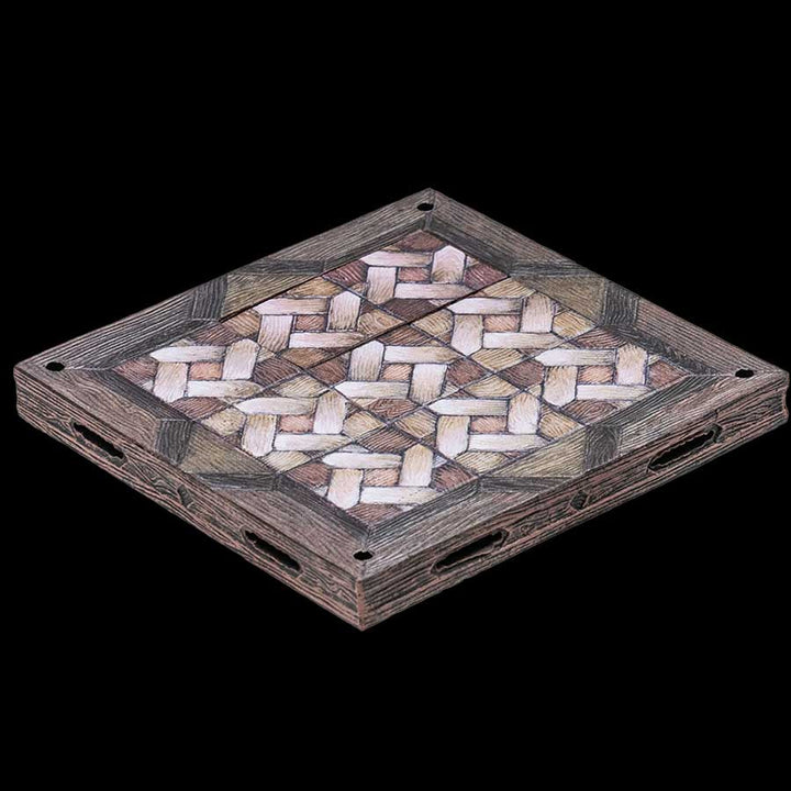 4x4 Parquet Wood Floor and Rustic / Parquet - Wood Floor Insert (Painted)