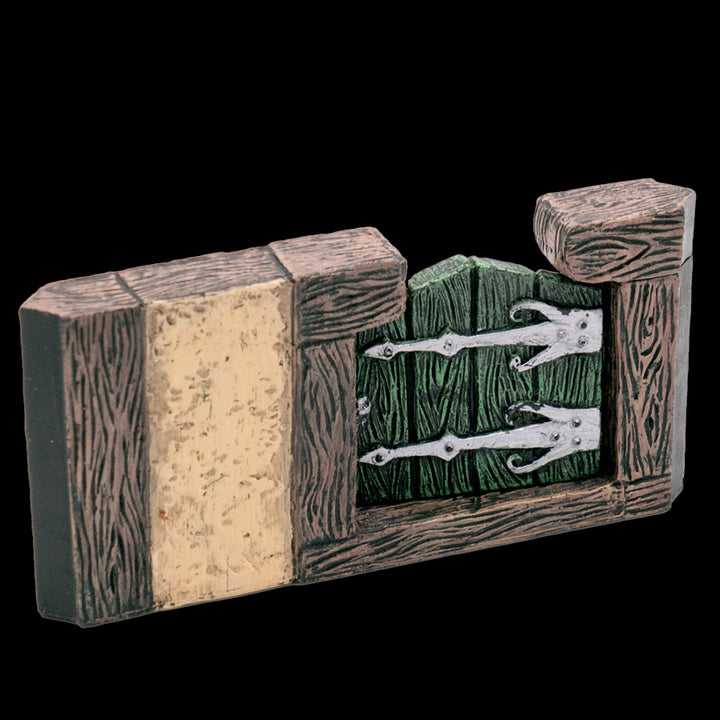 Tudor Offset Door Wall with Noble's Door (Unpainted)
