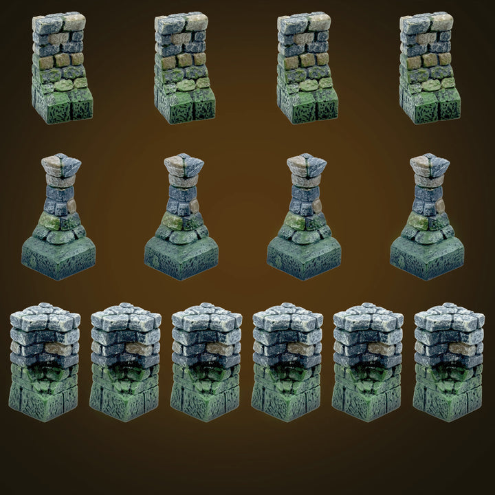 Narrow Sewer Walls (Painted) w/Anchor Magnets