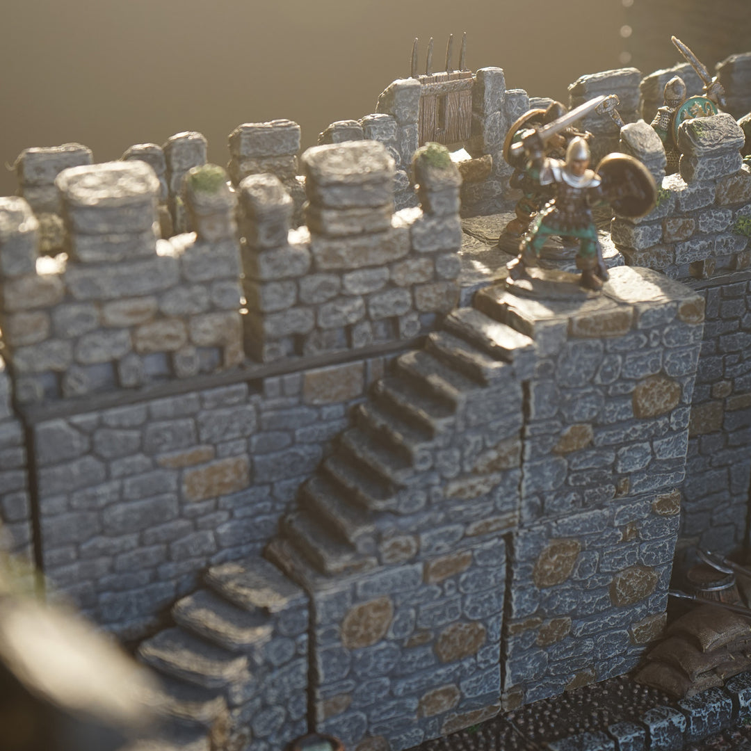 Battlement Stairs Pack (Unpainted)