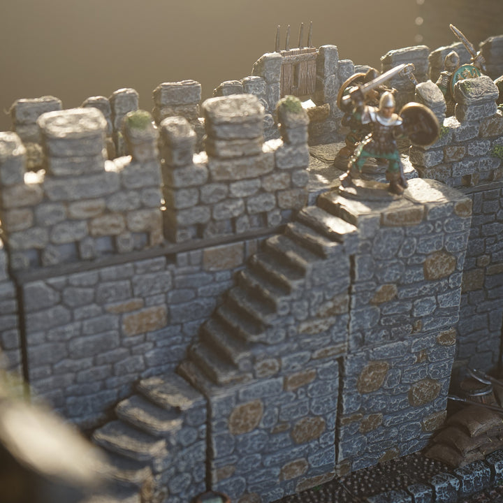 Battlement Stairs Pack (Unpainted)