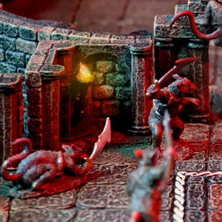 Dungeon LED Alcoves - Vaulted (Unpainted)