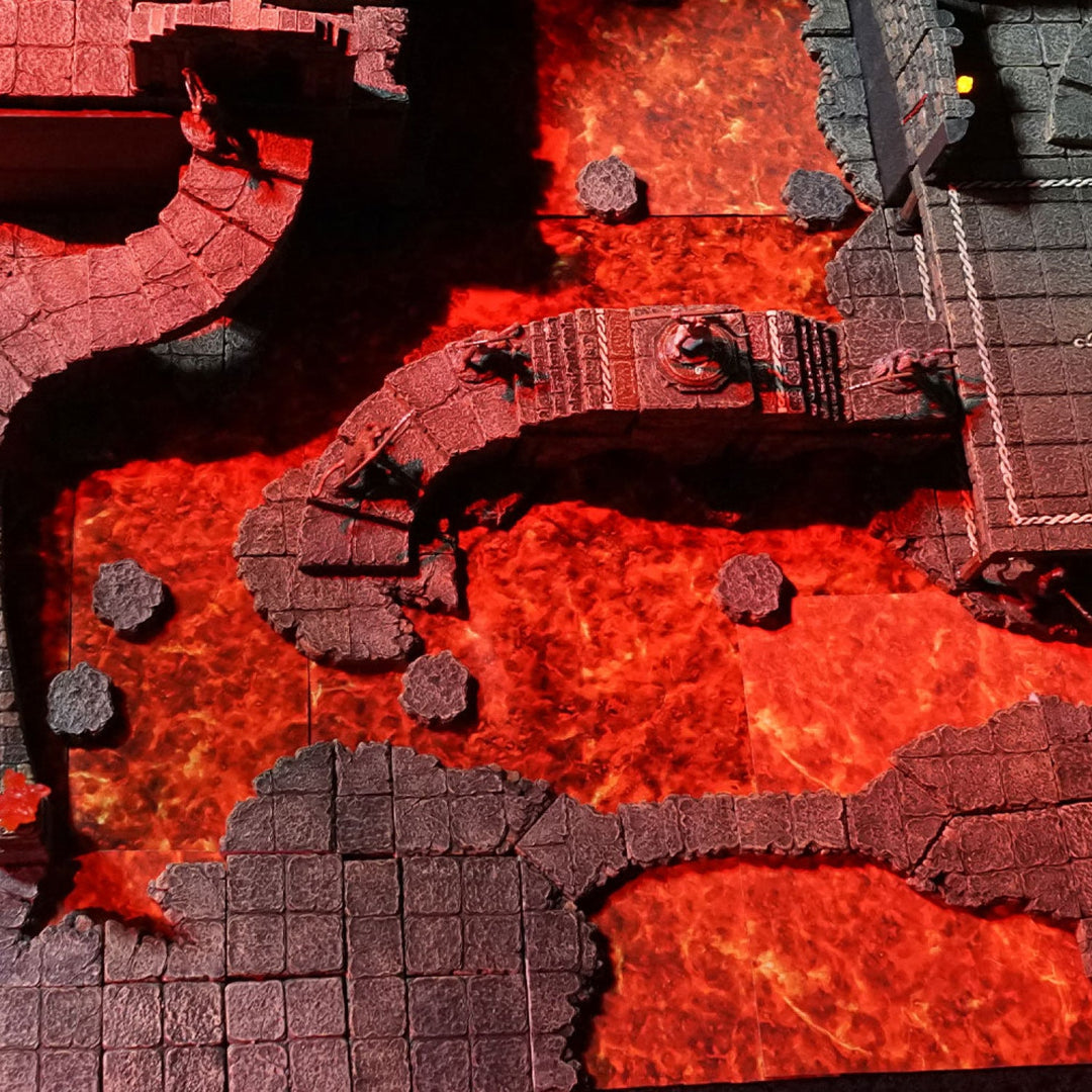 Ruined Dungeon Floors - Ledges (Unpainted)