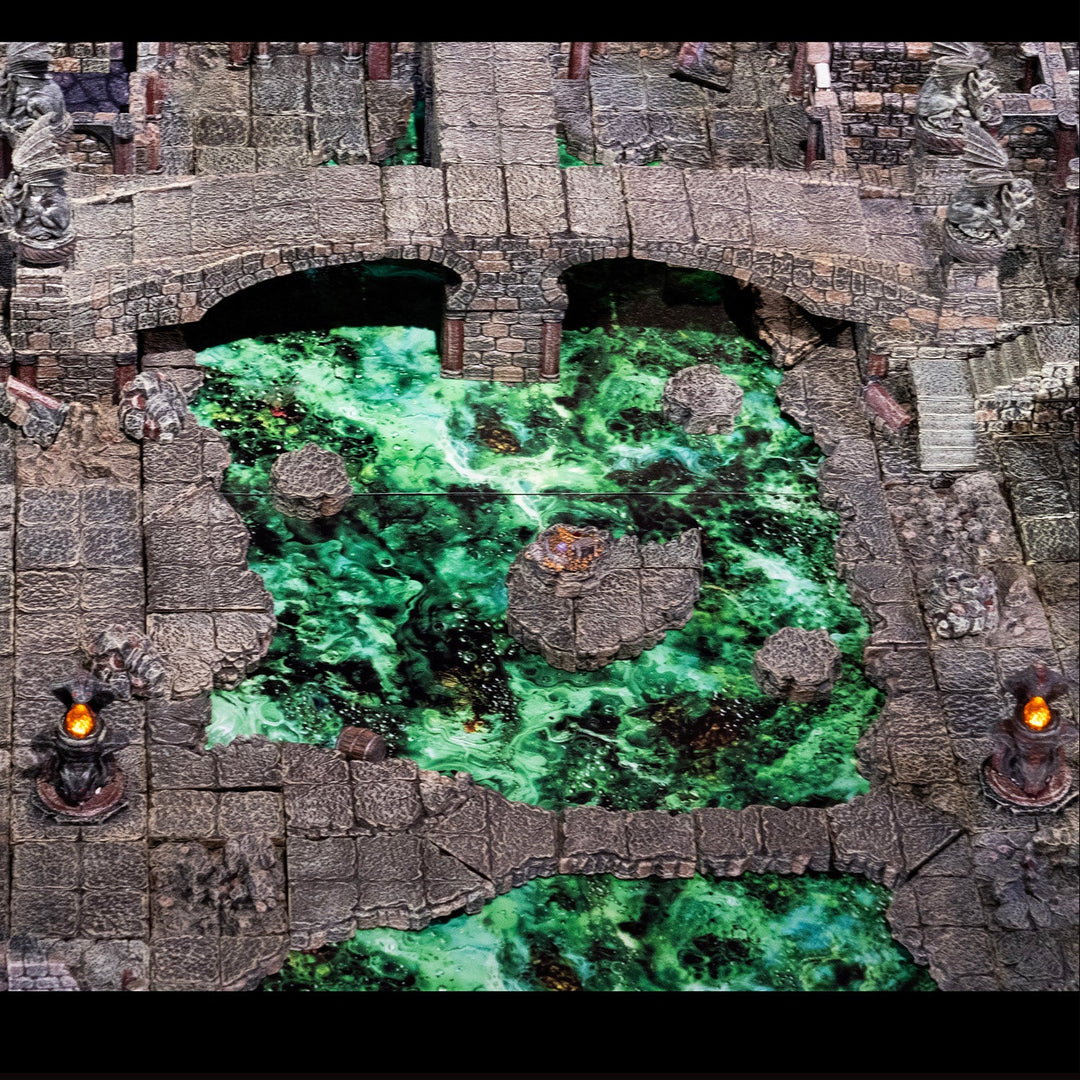 Ruined Dungeon Floors - Ledges (Unpainted)