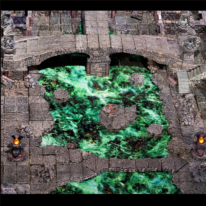 Ruined Dungeon Floors - Angled Ledges (Painted)