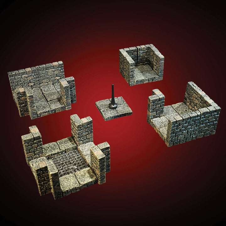 Dungeon Passages - Intersections (Unpainted)