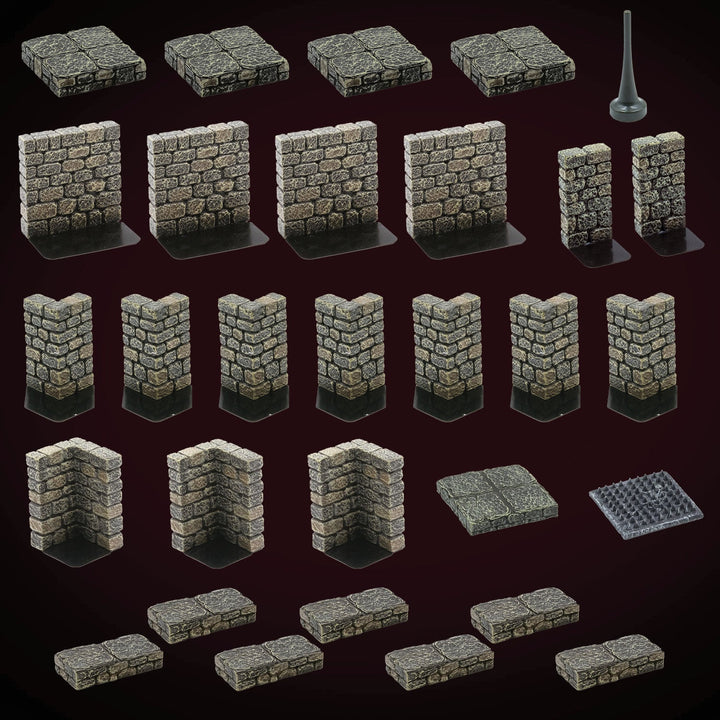 Dungeon Passages - Intersections (Unpainted)