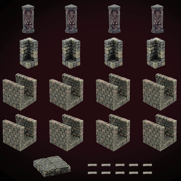 Dungeon Passages - Narrow (Unpainted)