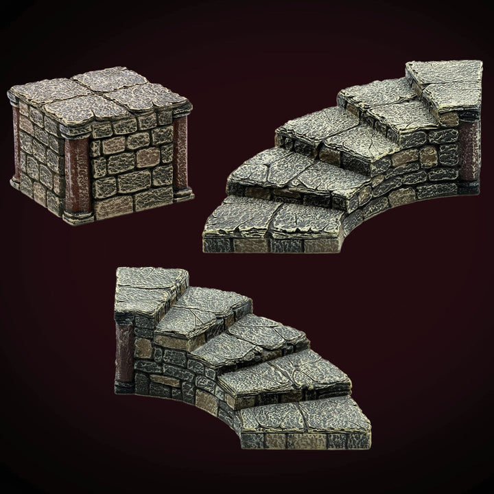 Dungeon Elevation - Epic Stairs (Unpainted)