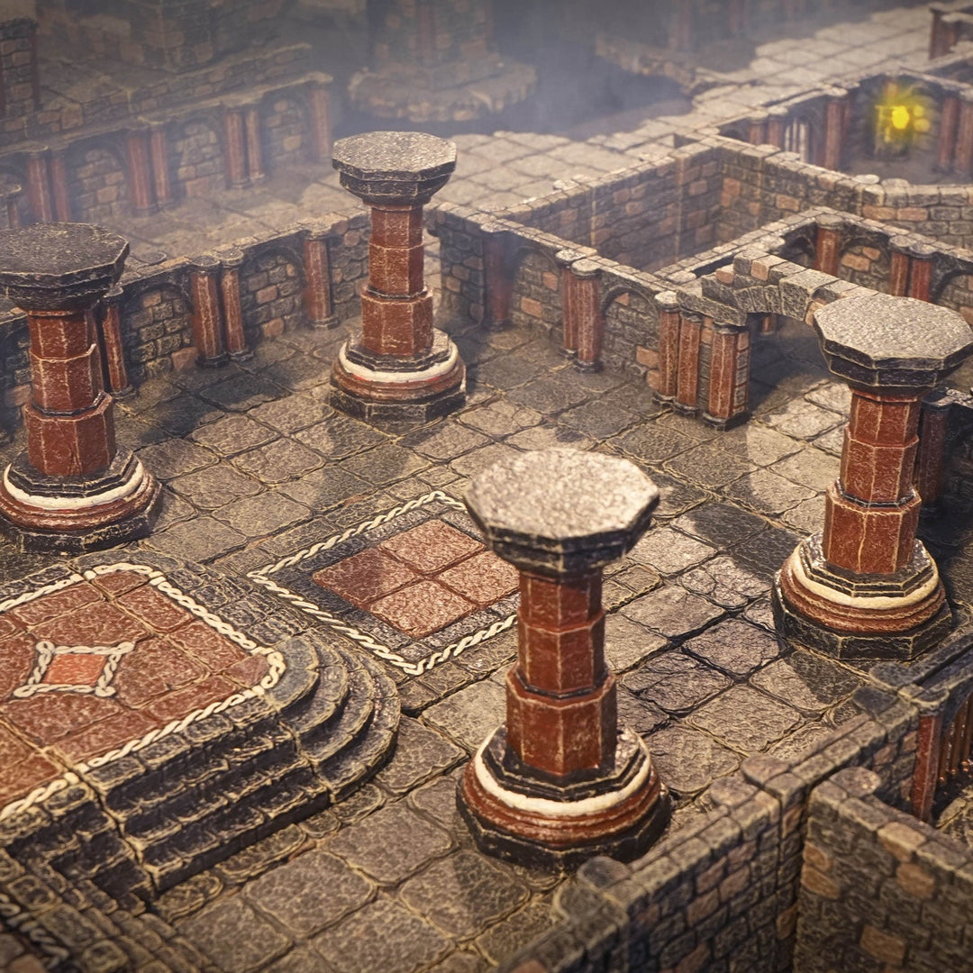 Ancient Dungeon Pillars (Painted)