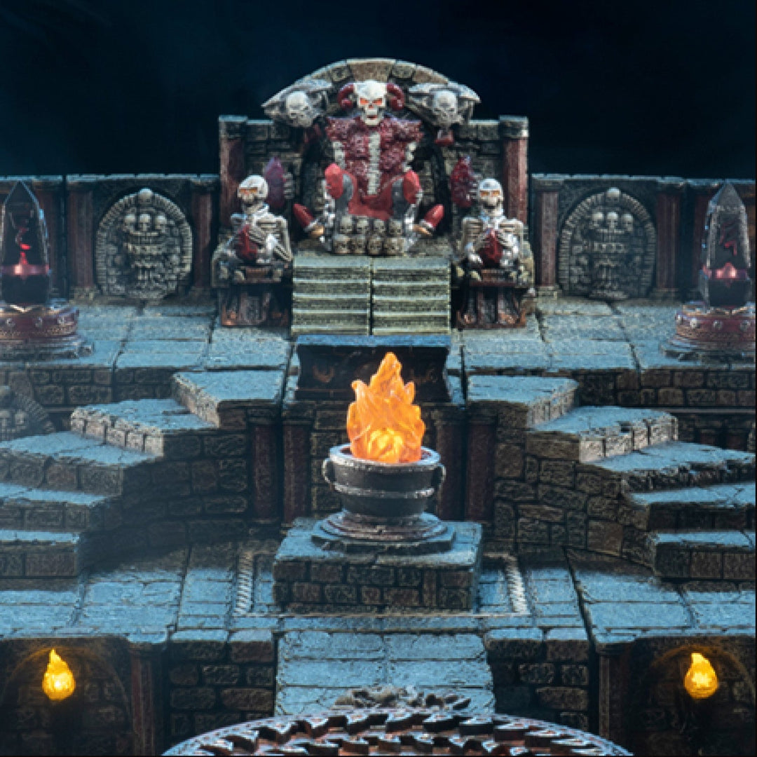 Necromancer Ritual Room Necromancer's Throne Room (Painted) – Dwarven Forge