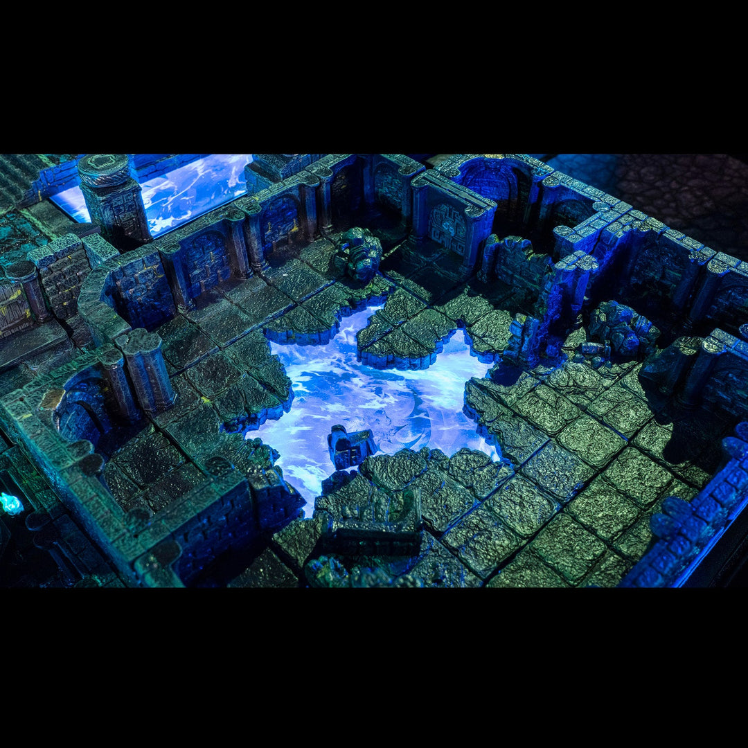 Ruined Dungeons Floors - Angled Ledges - Sinister (Painted)