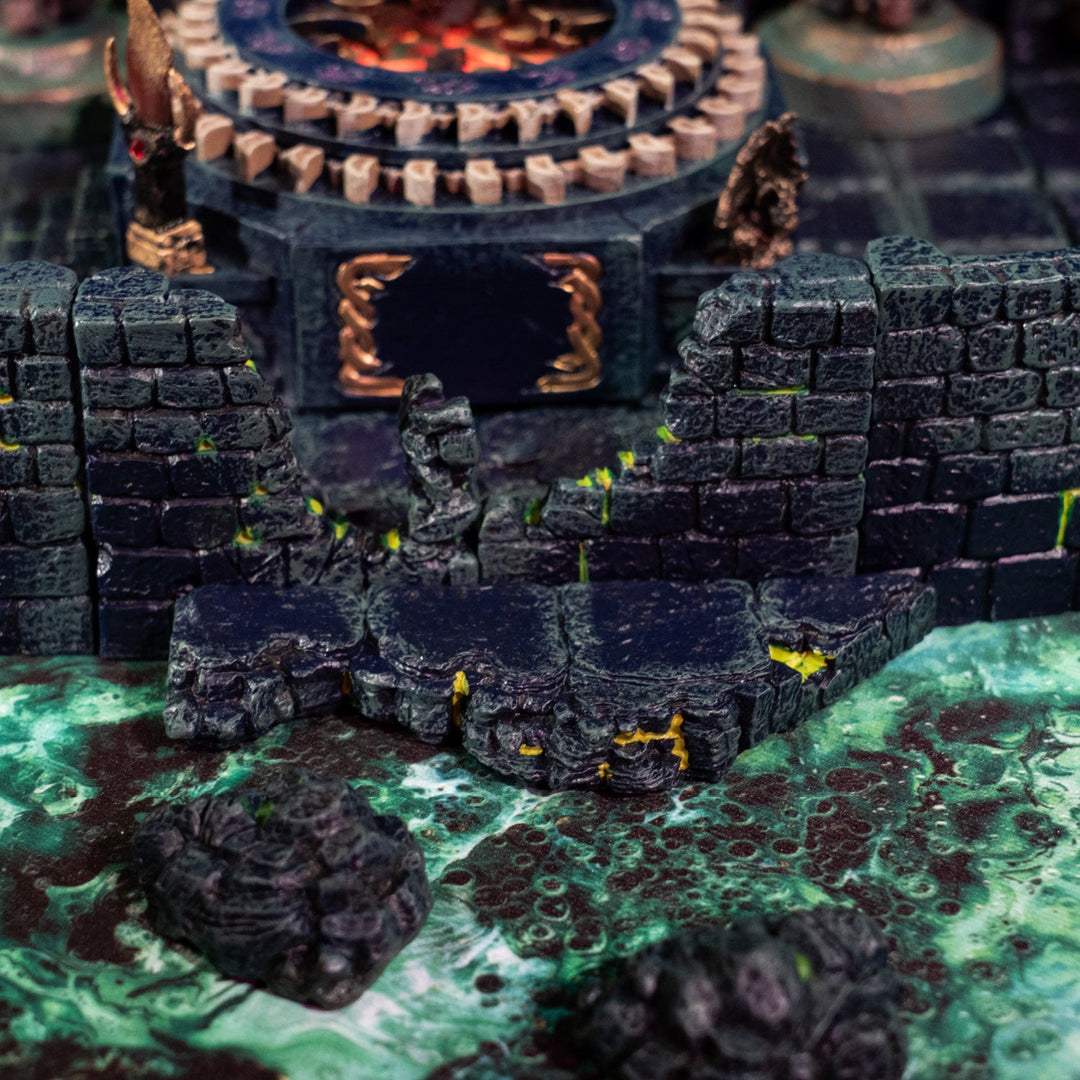 Ruined Dungeons Floors - Angled Ledges - Sinister (Painted)