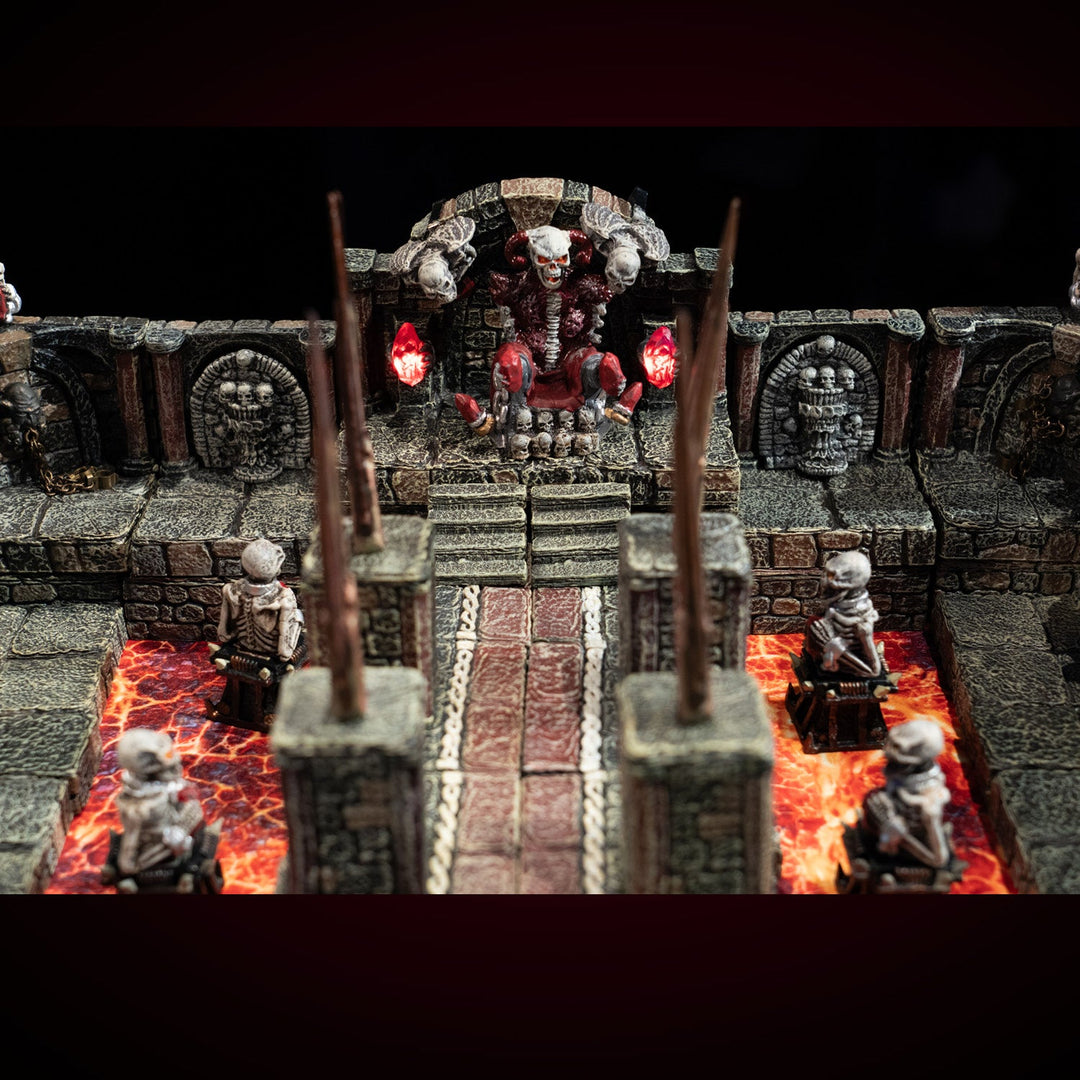 Terrain Tray Two-pack 6" x 12": Magma River Straight / Magma Pool