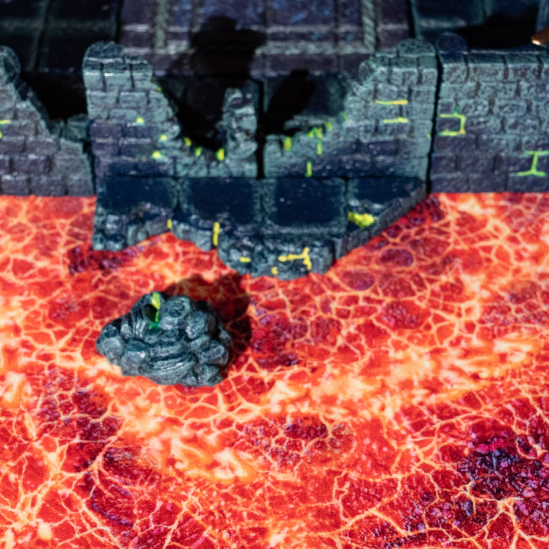 Texture Mat 24" x 24": Magma Pool (w/ Grid)