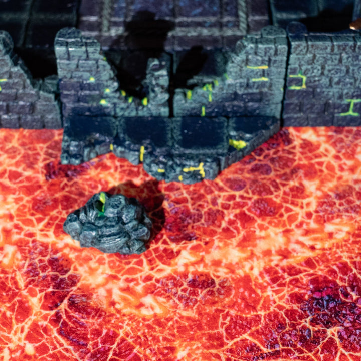 Texture Mat 24" x 24": Magma Pool (w/ Grid)