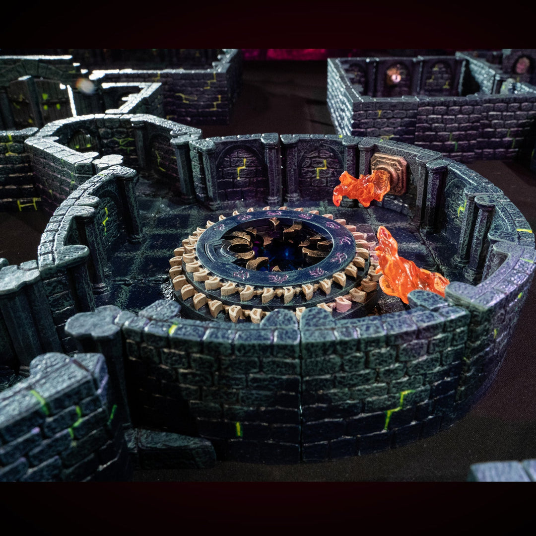 Dungeon Large Curve Walls - Sinister (Painted)