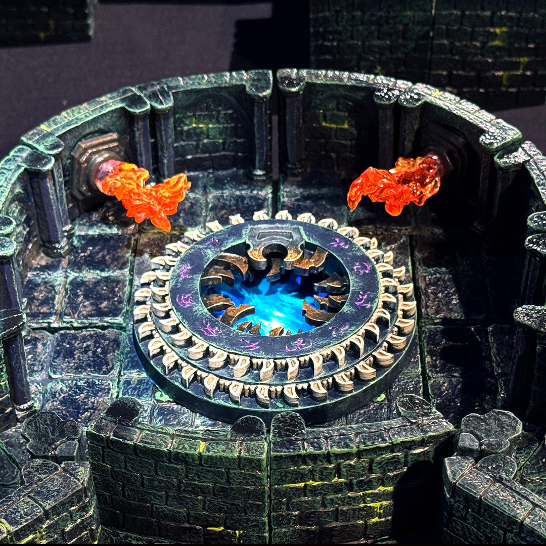 Dungeon Large Curve Walls - Sinister (Painted)