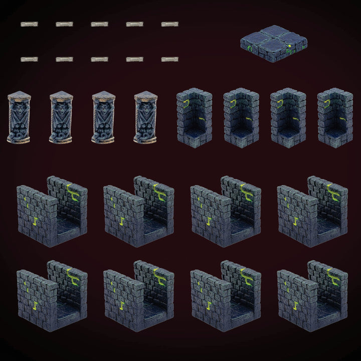 Dungeon Passages - Narrow - Sinister (Painted)