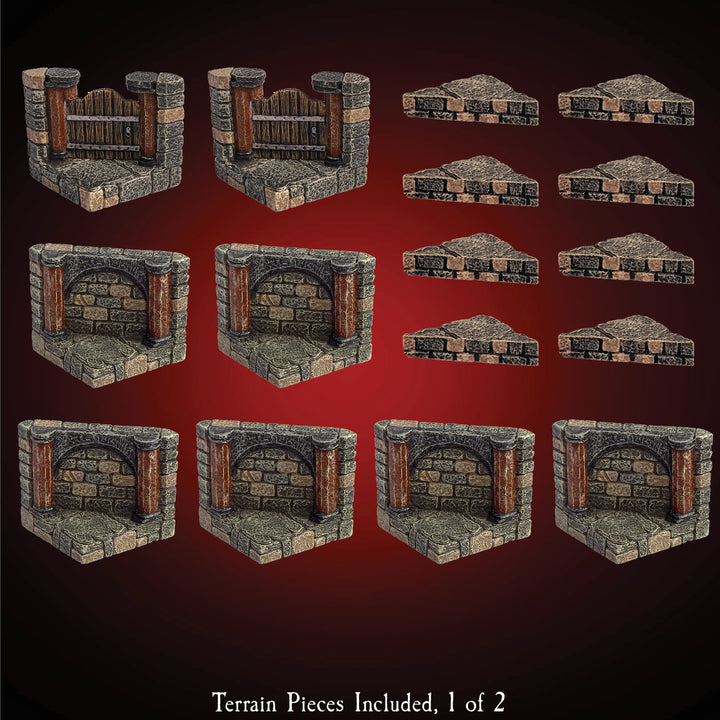 Vaulted Diagonal Walls (Unpainted)