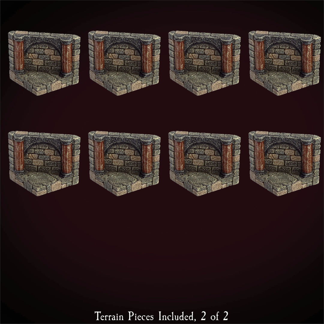 Vaulted Diagonal Walls (Unpainted)