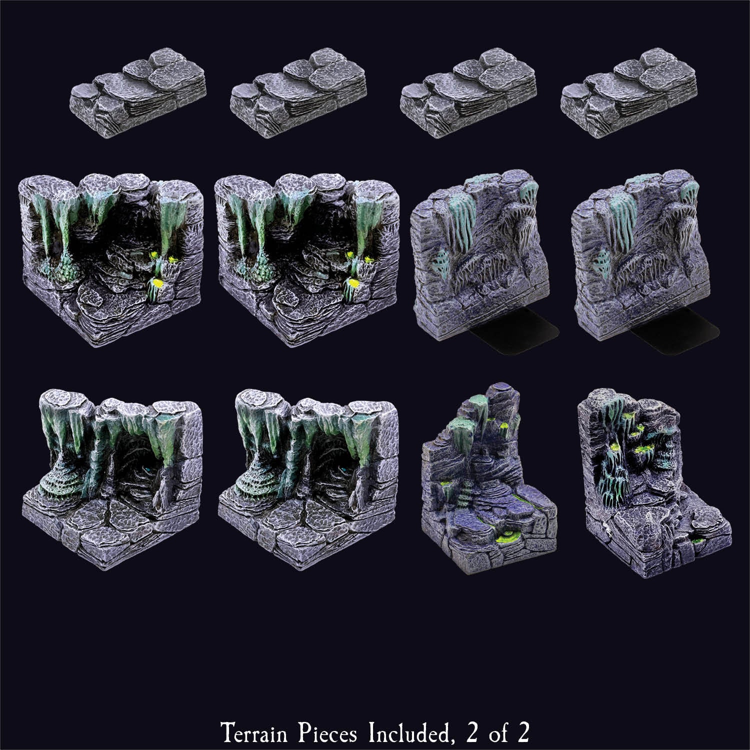 Advanced Caverns Core Set Underdoom (Painted) – Dwarven Forge