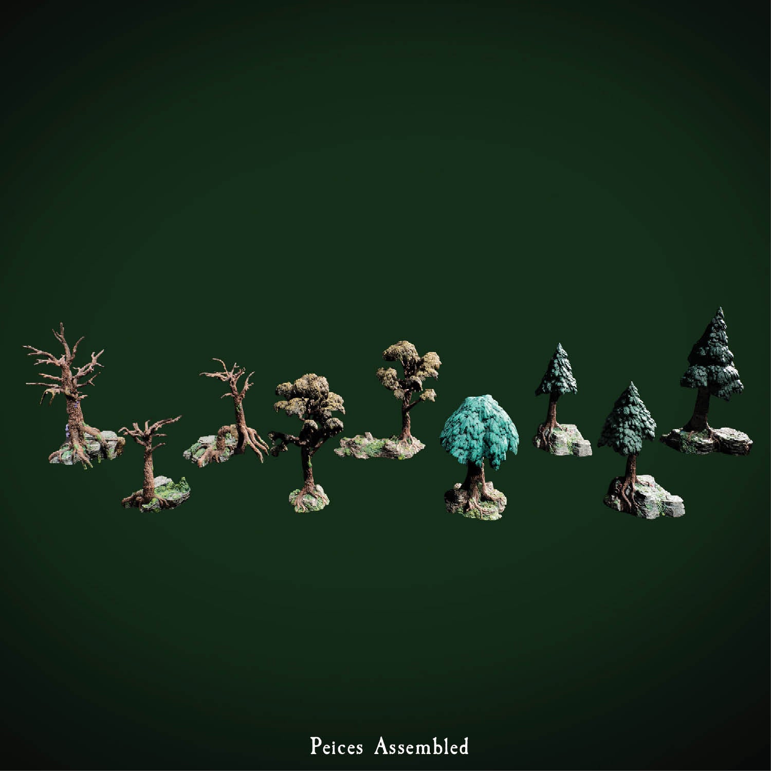 Modular Trees Bundle (Painted) – Dwarven Forge