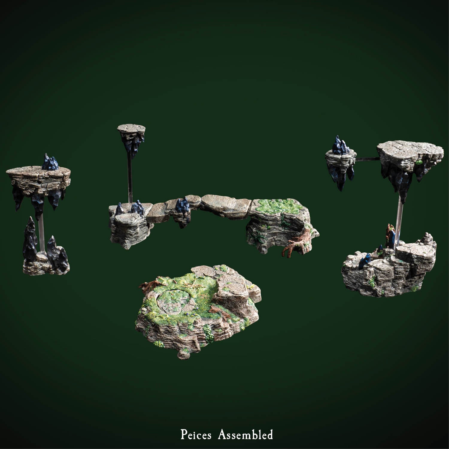2点セットプライスダウン♪インティンクトイ♪001Crystal Erosion Hazardous Stones Bundle (Painted) – Dwarven Forge